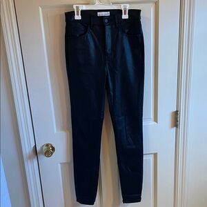 Women's Black Skinny Leather Pants